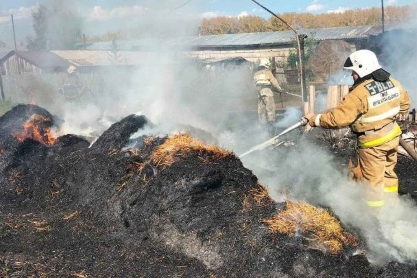 Усть-Каменогорск и ВКО / Пожары в ВКО уничтожают заготовленное на зиму сено