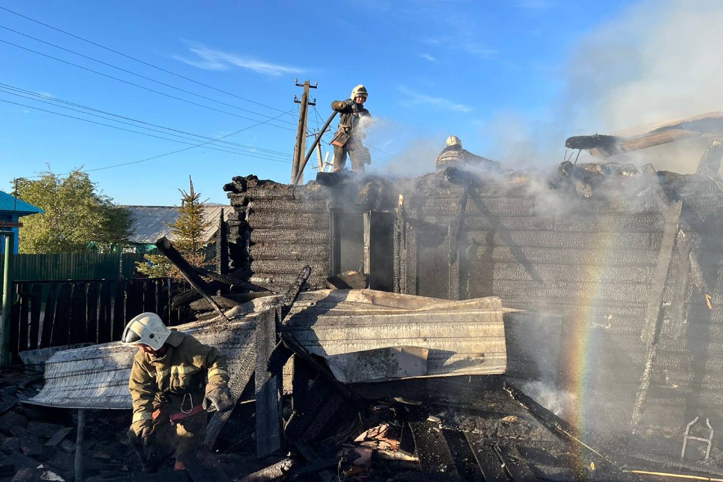 Усть-Каменогорск и ВКО / Два крупных пожара произошли в ВКО за сутки