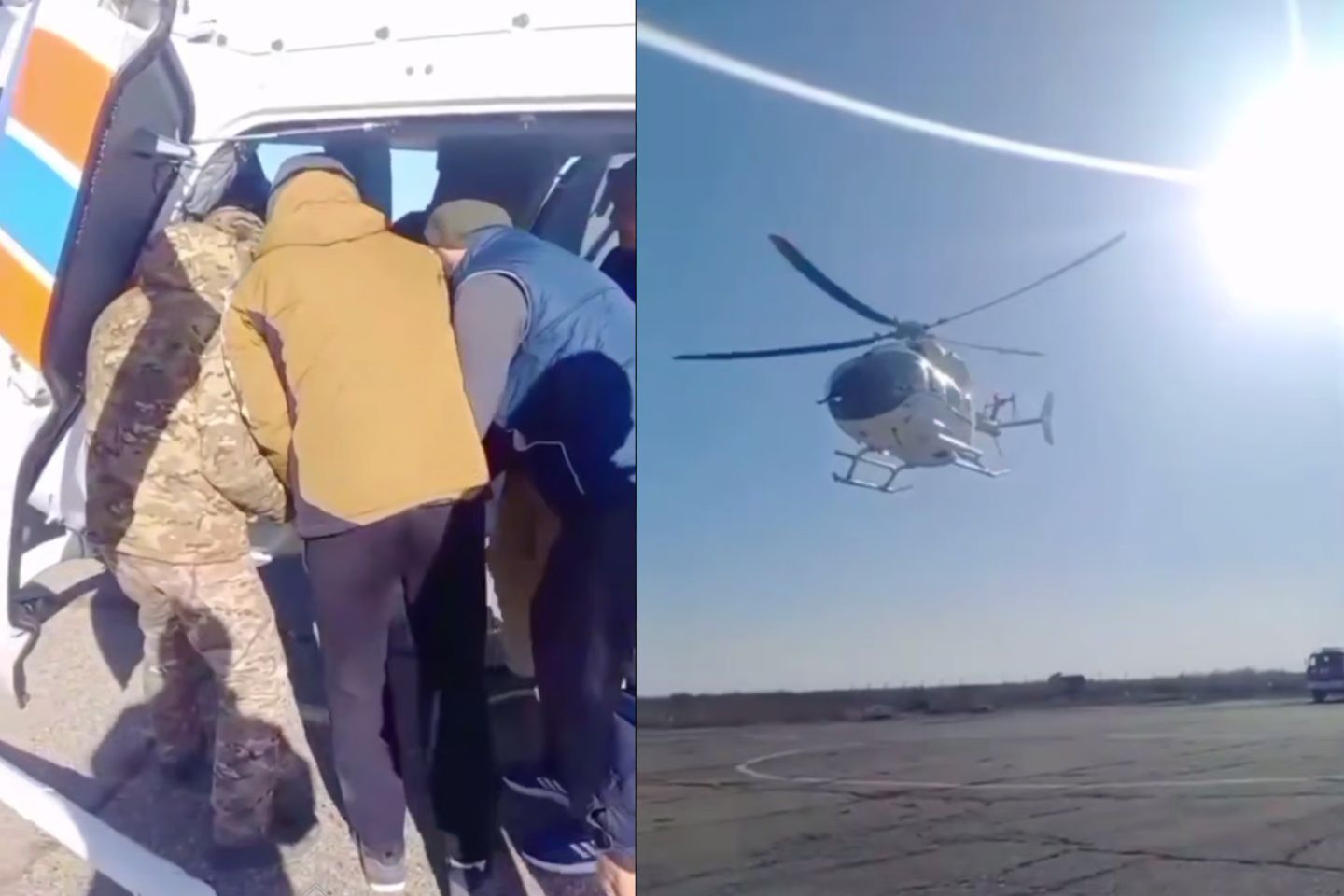 Новости Казахстана / В Жамбылской области пациентке понадобилась срочная эвакуация на вертолете