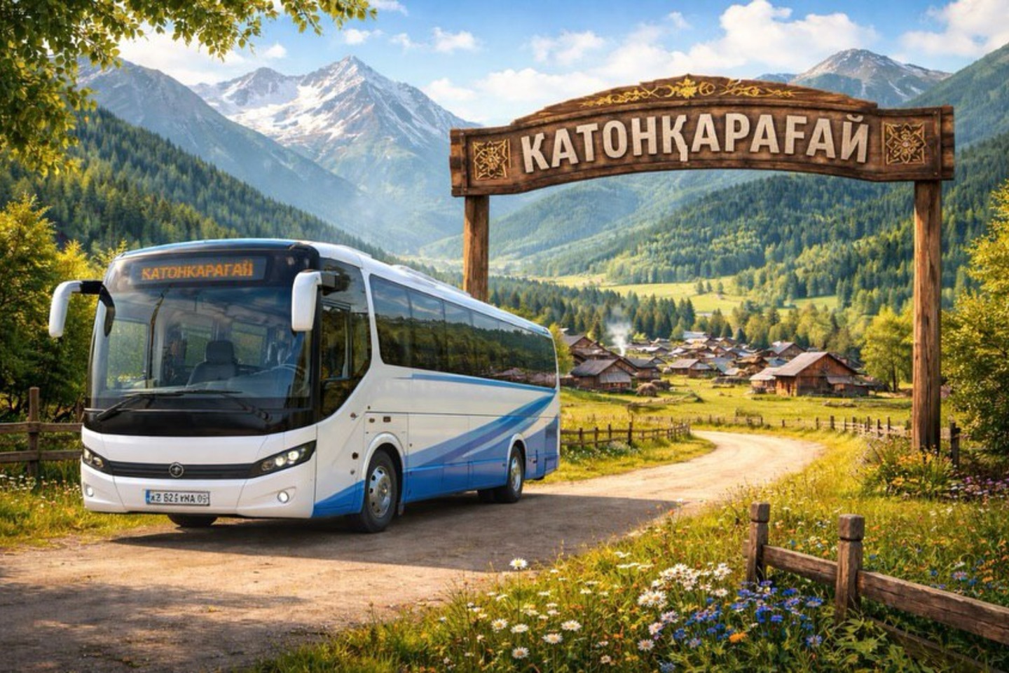 Усть-Каменогорск и ВКО / Катон-Карагай (Катон-Карагайский р-он) / Өскемен мен Катонқарағай арасында автобус жүреді