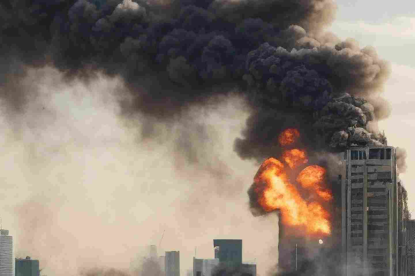 Происшествия в Казахстане и мире / ЧП в Казахстане и в мире / В Гонконге крупный пожар охватил 30-этажный жилой комплекс