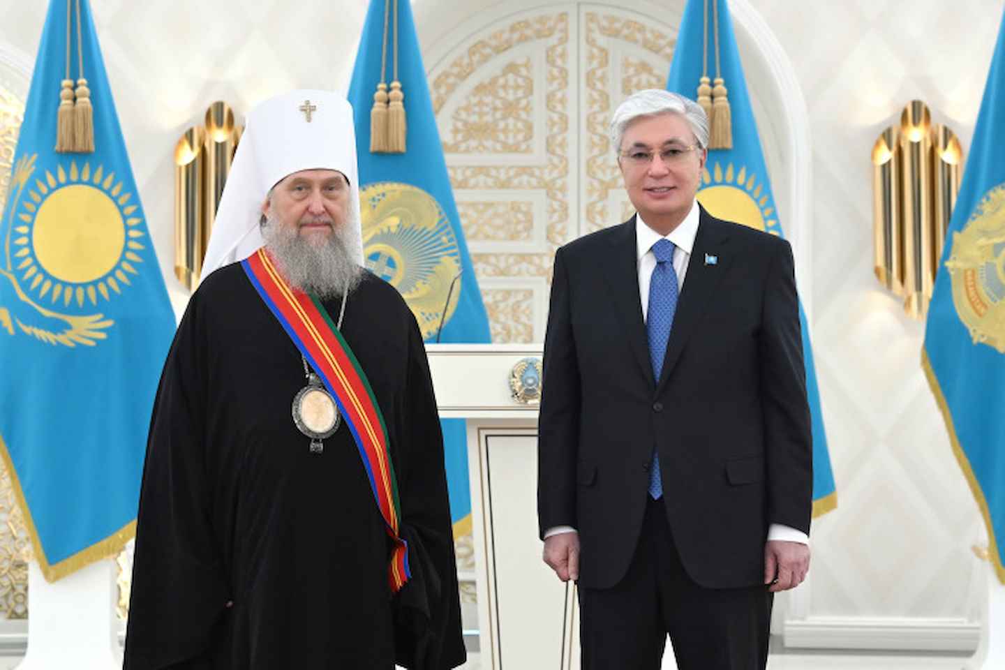 Новости Казахстана / Общество в Казахстане / Орден "Достык" вручили митрополиту Астанайскому и Казахстанскому Александру