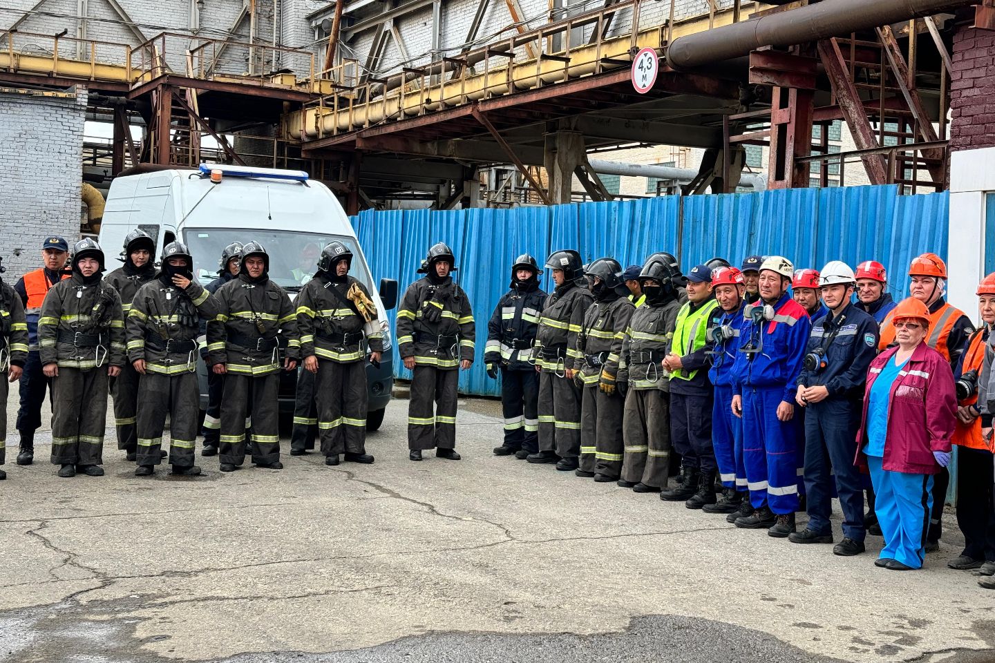 Усть-Каменогорск и ВКО / Усть-Каменогорск / В Усть-Каменогорске на одном из заводов потушили условный пожар