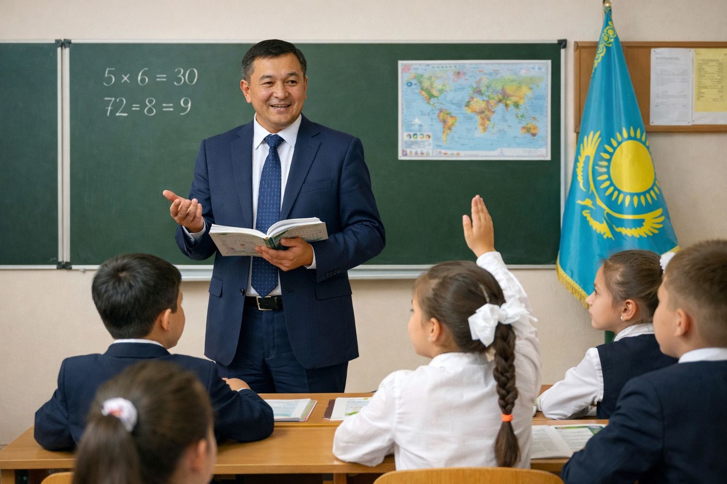 Новости Казахстана / Қазақстандық ұстаздарды еңбек жағдайы мен жалақысы қанағаттандырады