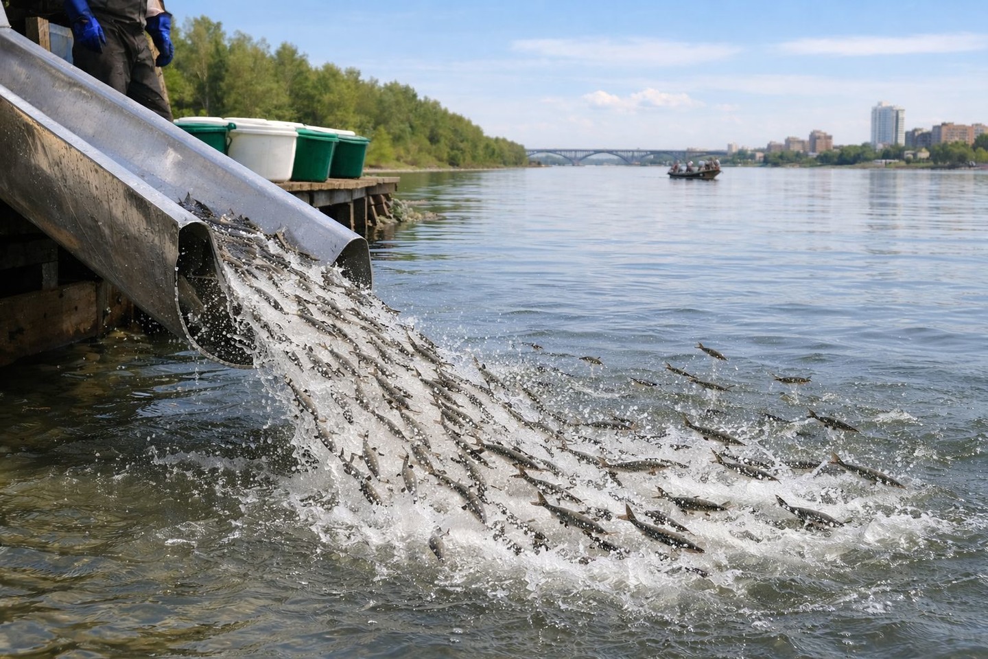 Усть-Каменогорск и ВКО / Ертіс өзеніне үш жүз мыңға жуық бекіре шабағы жіберіледі