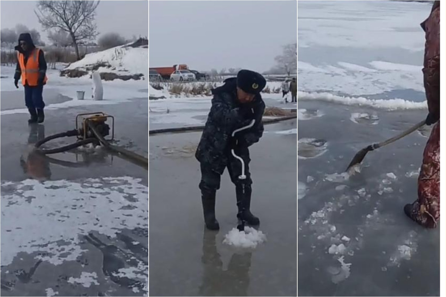Новости Казахстана / В Западном Казахстане спасают рыбу от кислородного голодания Новости Казахстана / В Западном Казахстане спасают рыбу от кислородного голодания