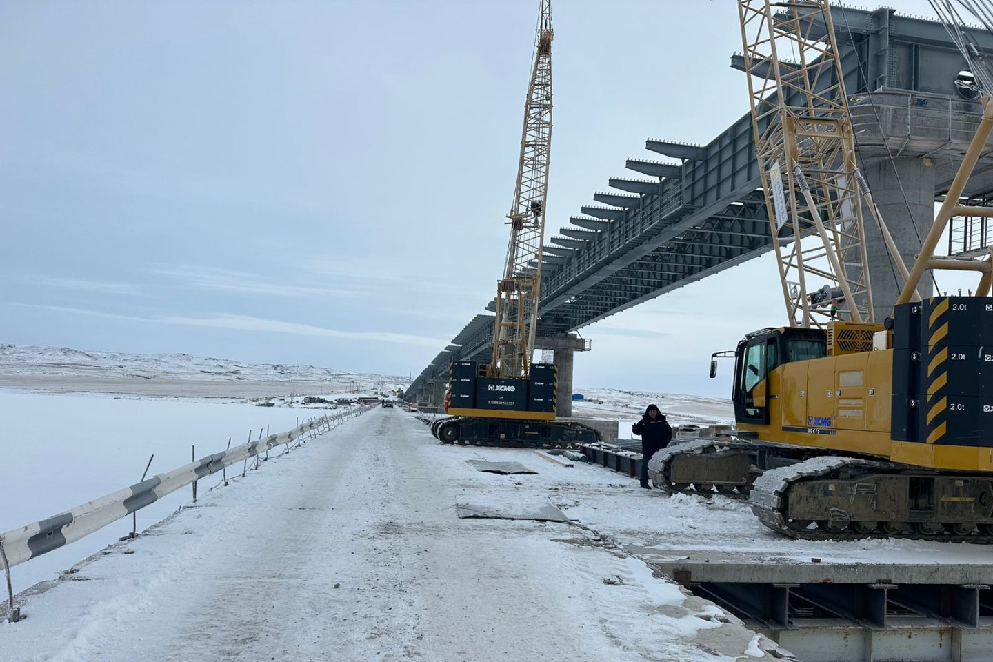Усть-Каменогорск и ВКО / В ВКО достроили технологический мост через Бухтарминское водохранилище