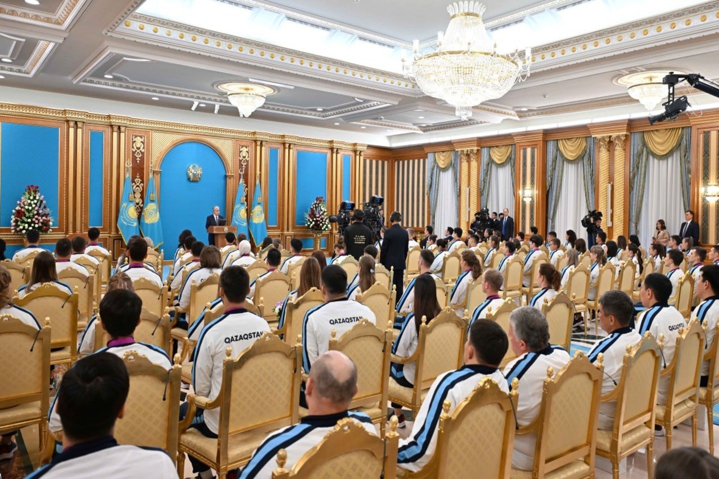Новости Казахстана / Президент Азия ойындарының жүлдегерлерін қабылдады