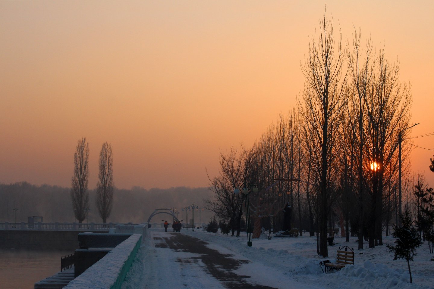 Усть-Каменогорск и ВКО / В Восточном Казахстане сохраняется сильный мороз