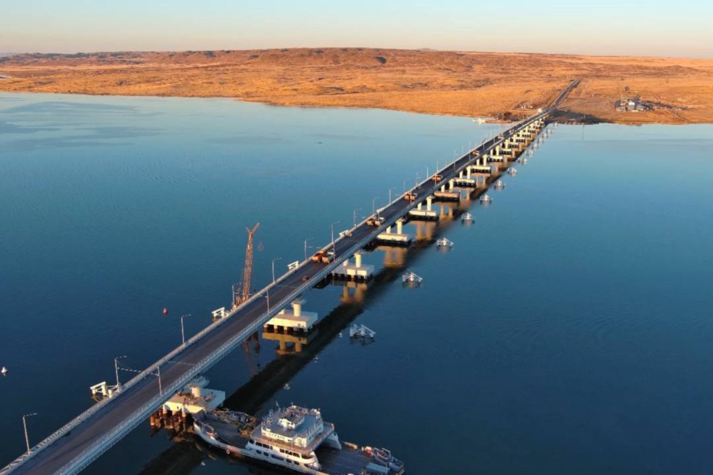 Усть-Каменогорск и ВКО / Мост через Бухтарминское водохранилище проверили на прочность