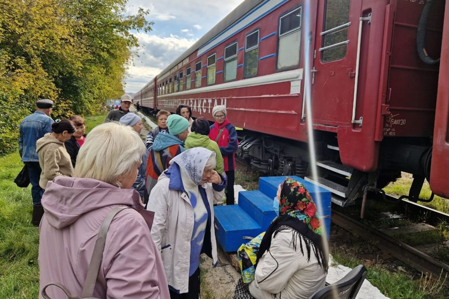 Усть-Каменогорск и ВКО / Алтай (район Алтай) / Поезд "Саламатты Қазақстан" до 18.00 19 сентября пробудет в Серебрянске