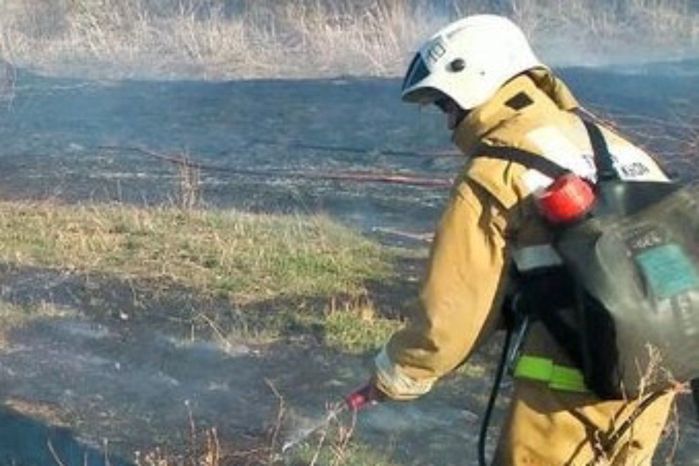 Происшествия в Казахстане и мире / 20 гектаров сухой травы сгорели в Курчумском районе
