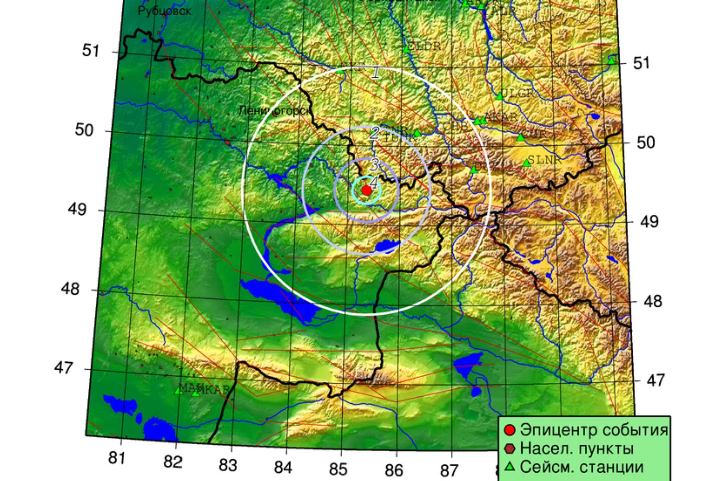 Усть-Каменогорск и ВКО / Землетрясение зафиксировано на территории ВКО Усть-Каменогорск и ВКО / Землетрясение зафиксировано на территории ВКО