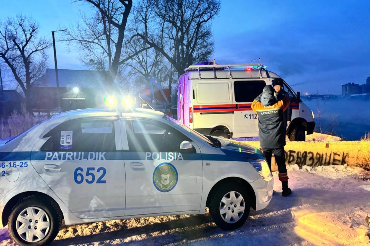 Новости Казахстана / Абай облысында Ертіс өзеніне автокөлік құлап кетті