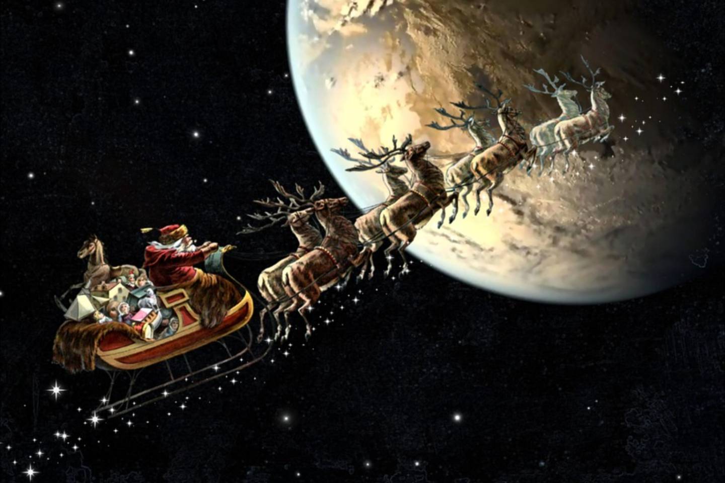 Новости мира / Интересные новости / Оленья упряжка Санта Клауса "попала" на авиационные радары