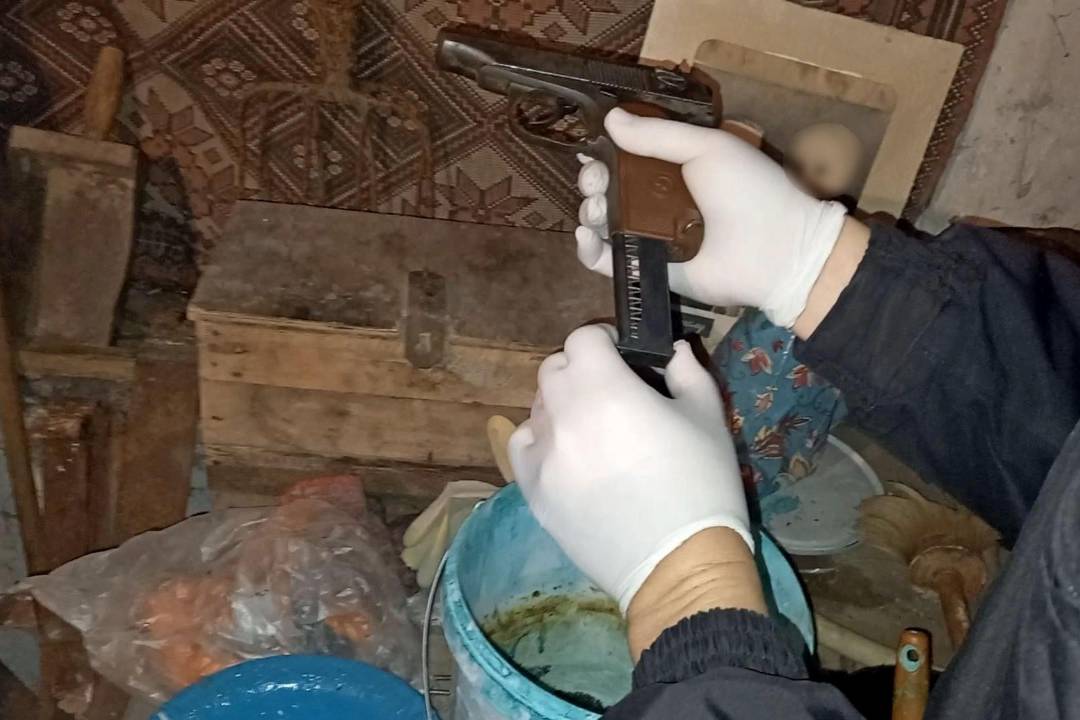Происшествия в Казахстане и мире / Полицейские изъяли травматический пистолет у сельского жителя в ВКО