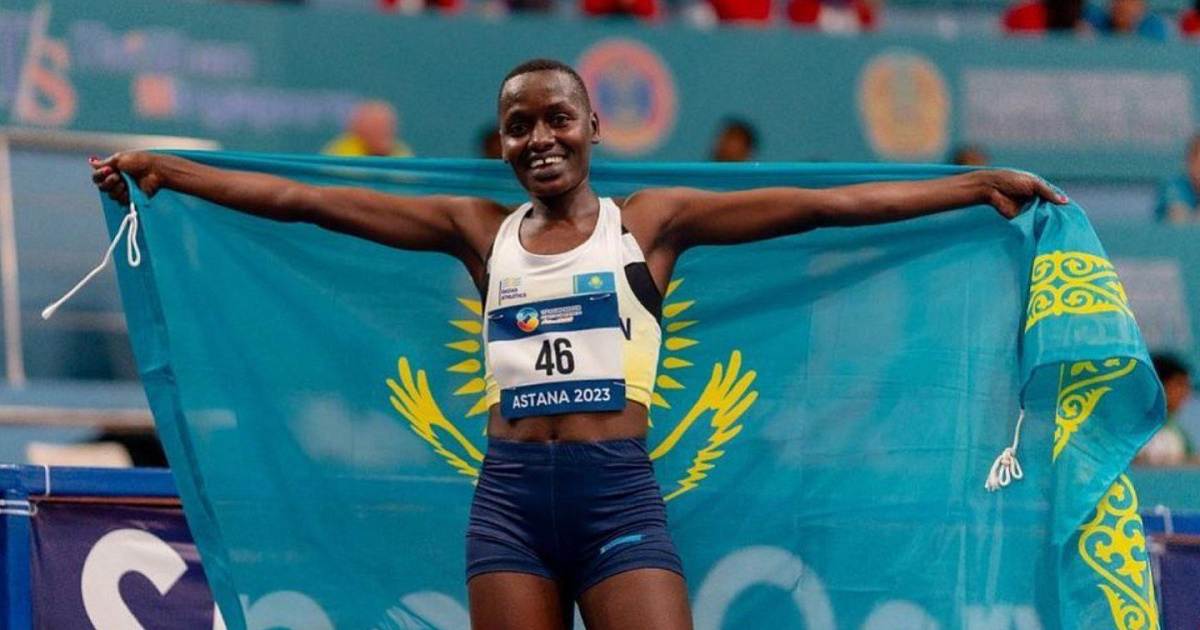 Бег кенийцев на чемпионате мира